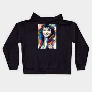 Abstract Geometric Kate Bush in WPAP Kids Hoodie